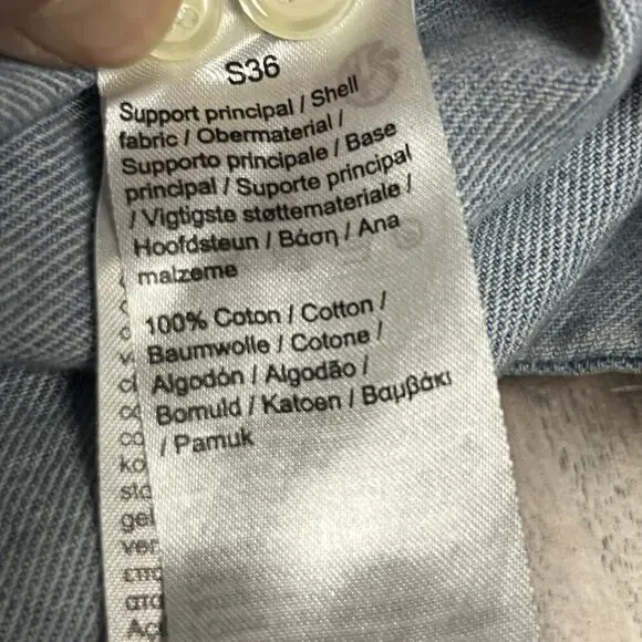 Vintage Lacoste Regular Fit Lightweight Denim Shirt Blue Size M / FR 40 - Picture 11 of 11